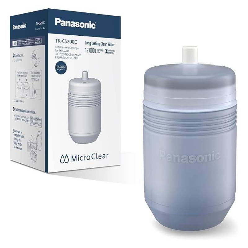  Panasonic Water Filter Cartridge, 12,000 L of Clear Water with Just 1 Cartridge - TK-CS200C-EX - Blue
