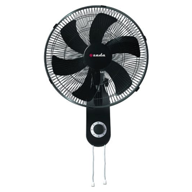 Zada Wall Fan, 3 Speeds, 20 Inch, ZWF-260 - Black