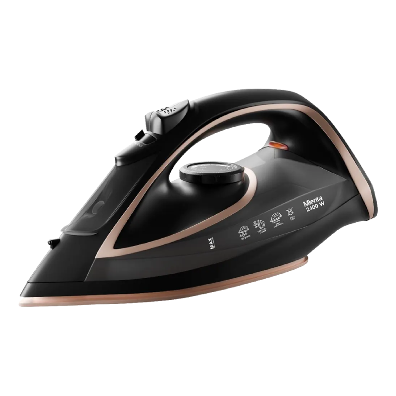 Mienta Steam Iron 2400W, Ceramic Soleplate, SI181640A - Black