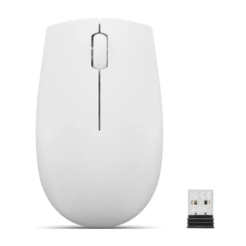 Lenovo 300 Wireless Compact Mouse with battery - GY51L15677 - Cloud Grey