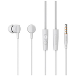 Celebrat G35 Earphone With Microphone HiFi Stereo Sound - White