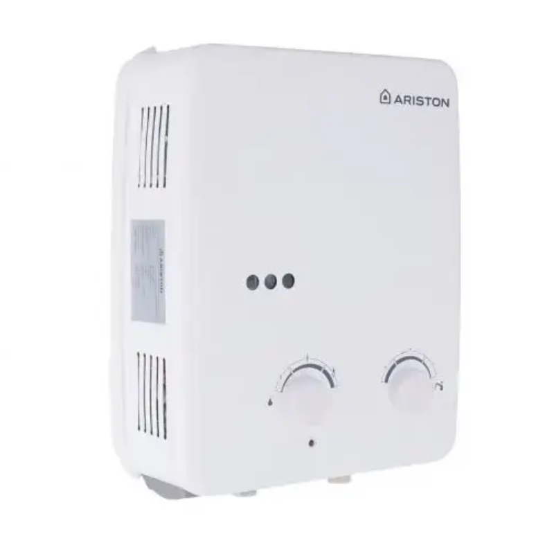 Ariston Gas Water Heater, 6 Liter, Natural Gas - White