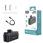 Choetech B740 Power Bank, 5000mAh, 20W Fast Charging, Type-C Port - Black