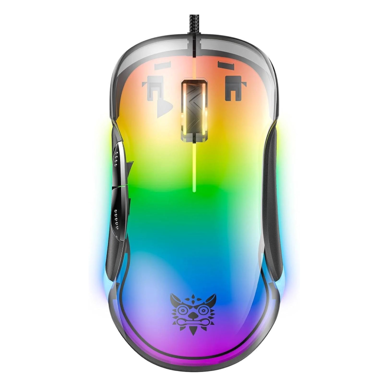 Onikuma CW925 RGB Backlit Wired Gaming Mouse - Black