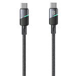 Smart Gate Cable Braided Light Aluminum Type C to C Fast Shielded 1m - Black