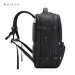 Bange 1800 polyester unisex travel backpacks laptop waterproof - Black