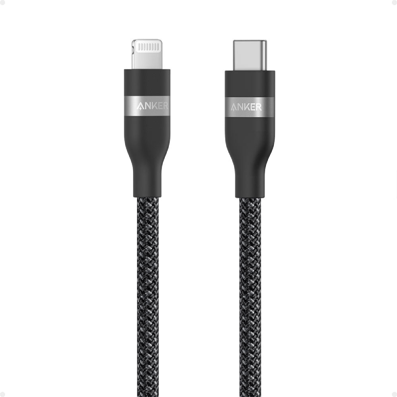 Anker Type-C To Lightning Cable 60W Fast Charging 0.9m, A82B2011 - Black