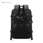 Bange 1800 polyester unisex travel backpacks laptop waterproof - Black