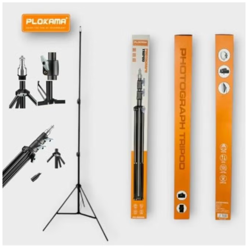 Blukama PK-8899 High Quality Tripod for Camera Adjustable Height and Lightweight Design - Black
