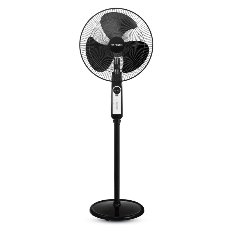 Fresh Music Blutooth Stand Fan 16 Inch Black