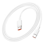 Smart Gate Cable PVC 2-in-1 USB & Type-C to Type-C Fast Shielded 1.8m - White