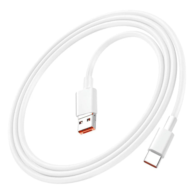 Smart Gate Cable PVC 2-in-1 USB & Type-C to Type-C Fast Shielded 1.8m - White