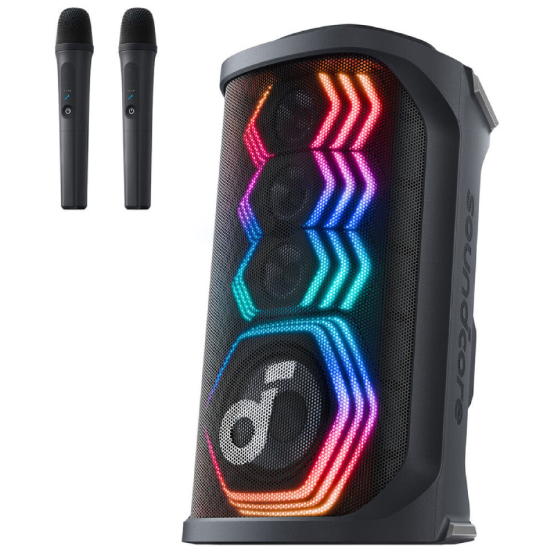 Anker Soundcore Rave 3S Portable Bluetooth Speaker With Microphone, A31A3012 - Black