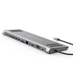 Onten OTN-9199A 13 in 1 Type-C Multi-Function Docking Station - Silver