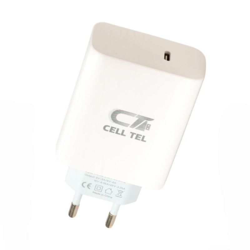 Cell Tel Turbo 222 Charger Type-C, 65 Watt - White