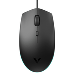 Rapoo V11S Ergonomic Ambidextrous Optical Gaming Mouse - Black