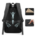 Bange 1807 polyester unisex travel backpacks laptop waterproof - Black