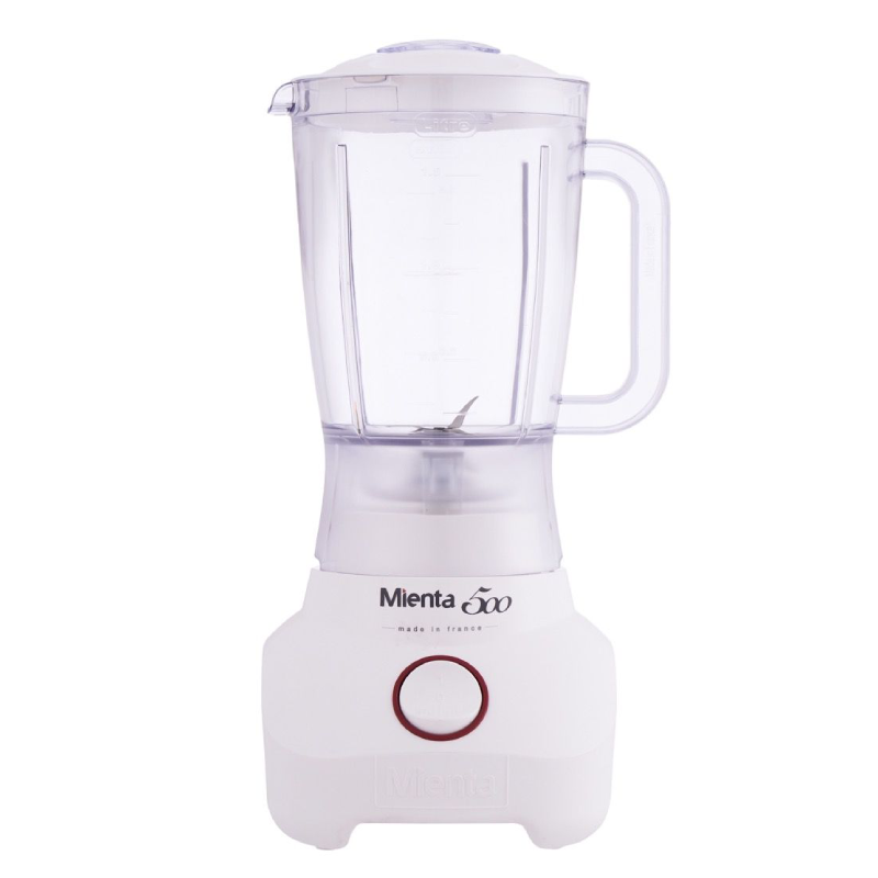Mienta Blender With Grinder And Mill, 1.5 Liter, 500 Watt, BL1251A - White