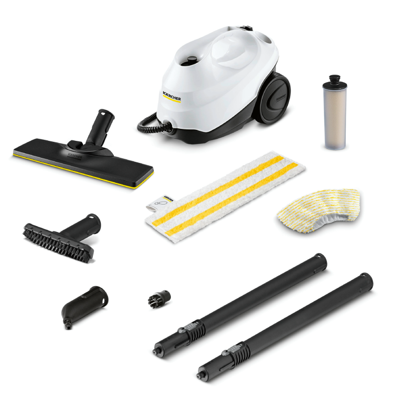 Karcher SC 3 EASY FIX Bagless Steam Cleaner, 1900 Watt - Yellow 
