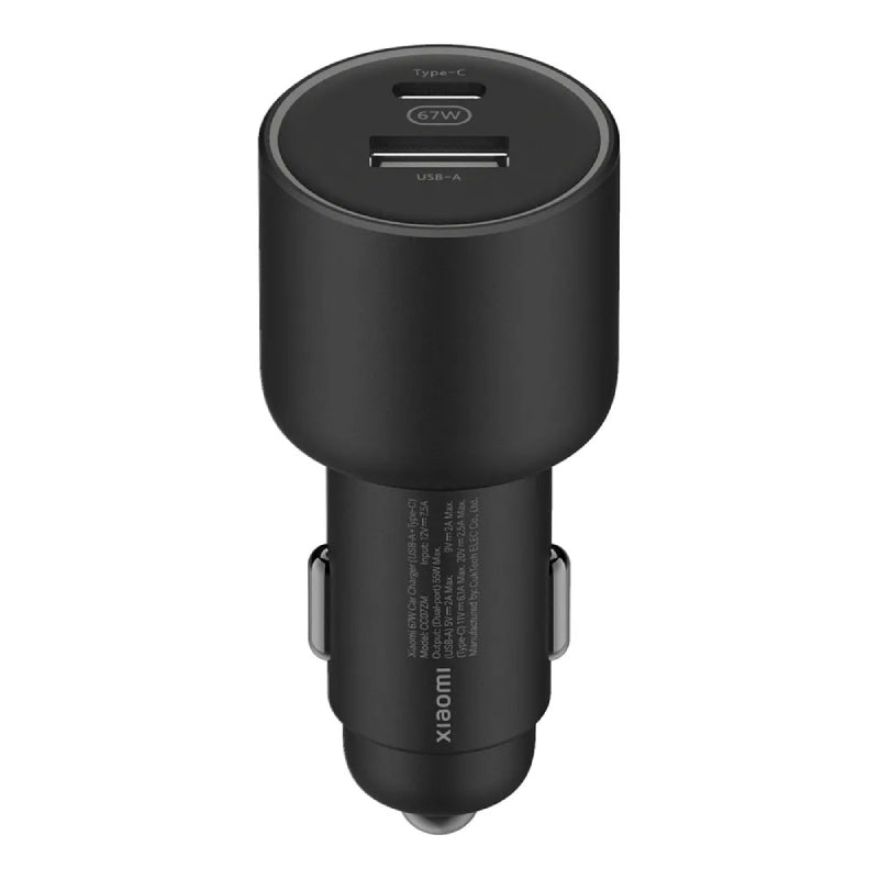 Xiaomi Car Charger (USB-A + Type-C) 67W, Black