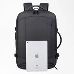 Meinaili 2402 Backpack for 15.6″ laptop and Tablet, USB Waterproof Backpack - Black