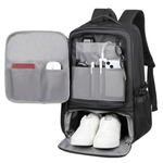 Meinaili Multi-functional waterproof, business backpack, Laptop 17 inch large capacity - Black