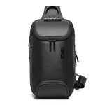 Bange 7082 New Oxford Waterproof Chest Bag Large Capacity - Black