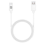 Smart Gate Cable PVC 2-in-1 USB & Type-C to Type-C Fast Shielded 1.8m - White