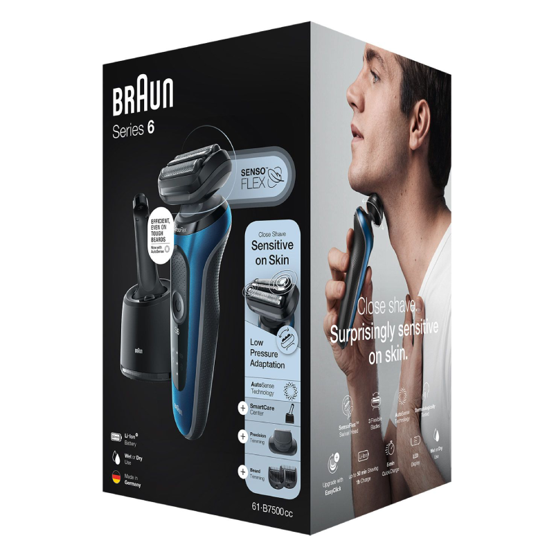 Braun Series 6 Hair Clipper & Trimmer, 61-B7500CC - Blue