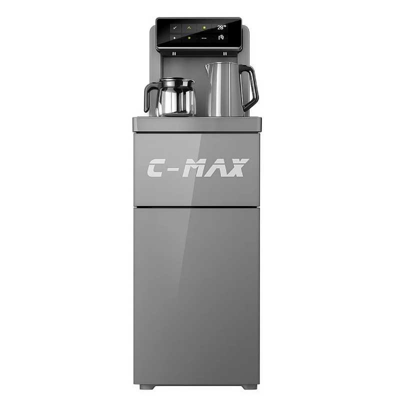 C-Max Smart Water Dispenser with Tea Maker, Digital, 2 Taps , Remote - Grey