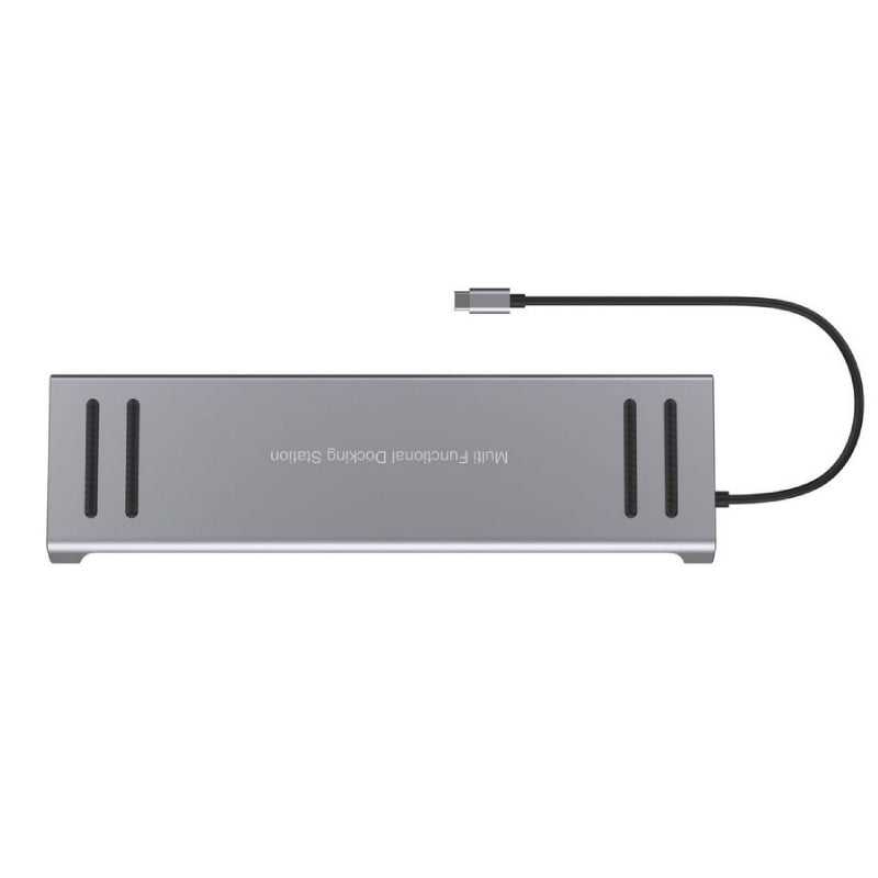 Onten OTN-9199A 13 in 1 Type-C Multi-Function Docking Station - Silver