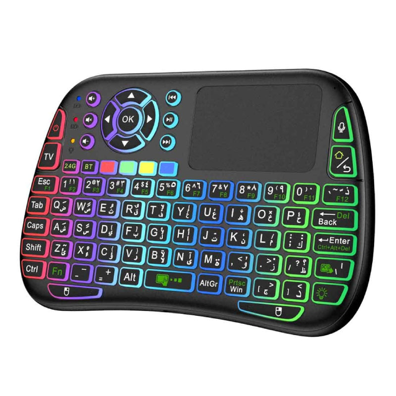Porodo Mini Wireless Keyboard Touch Combo - Black