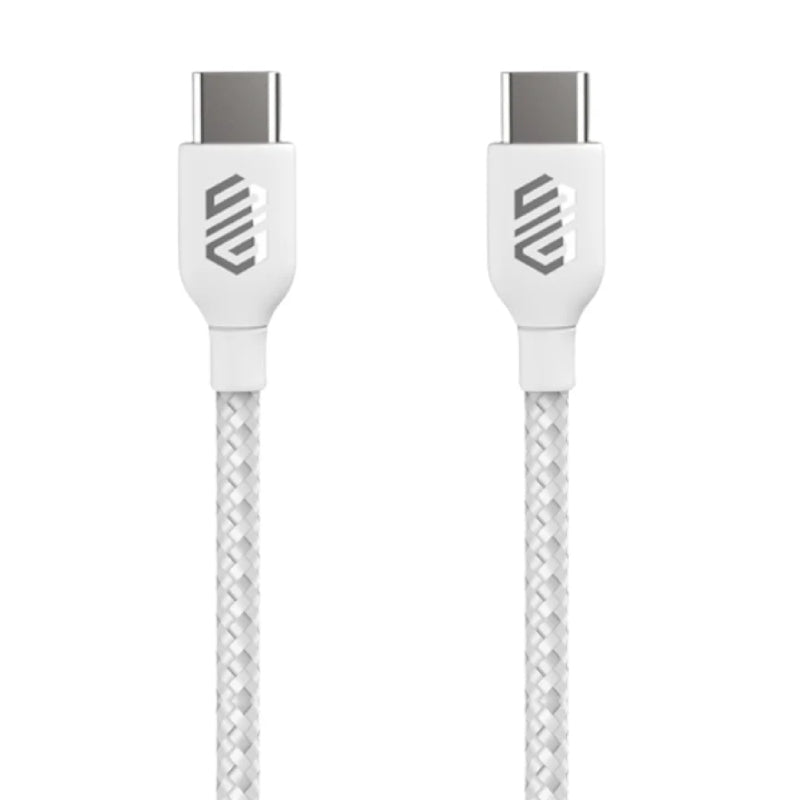 Smart Gate Cable braided USB-C to USB-C Fast Shielded 1m - White
