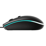Rapoo V11S Ergonomic Ambidextrous Optical Gaming Mouse - Black