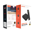 Porodo Android TV Box Video Streaming - Black 