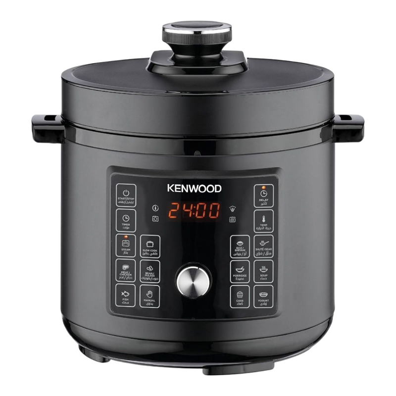 Kenwood Electric Pressure Cooker, 6 Liters, 1000 Watt, PCM90.000BK - Black