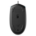 Rapoo V11S Ergonomic Ambidextrous Optical Gaming Mouse - Black