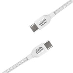 Smart Gate Cable braided USB-C to USB-C Fast Shielded 1m - White