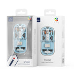 WiWU WM105 Crystal Magnetic Wireless & Bluetooth Mouse - Blue