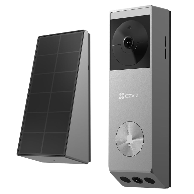 EZVIZ EP3x Pro 2K Battery-Powered Video Doorbell - Silver