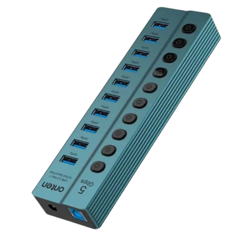 Onten 10-in-1 USB 3.2 Gen Port Hub with separate buttons OTN-5308 - Green 