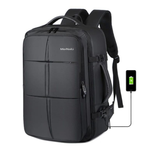 Meinaili 40L Large Backpack 17.3 Inch Laptop Flight Waterproof Business Luggage Large Backpack Fits - Black