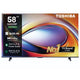 تلفزيون توشيبا سمارت , 58 بوصه , QLED , دقة 4K UHD , بريسيفر داخلي ,58M450RP - اسود