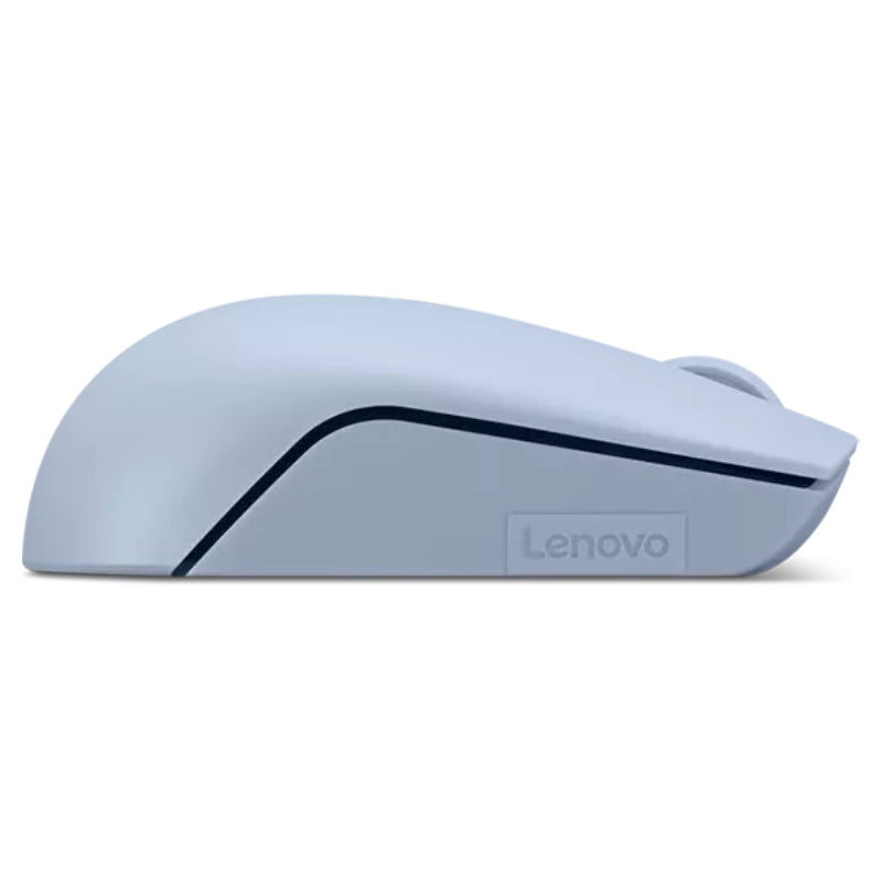 Lenovo 300 Wireless Compact Mouse with battery - GY51L15679 - Frost Blue
