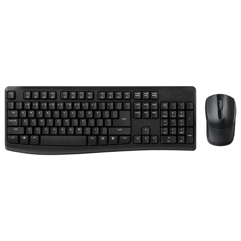Rapoo X1800 PRO Wireless Keyboard and Mouse Combo - Black