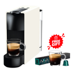 Nespresso Mini Essenza Coffee Machine 0.6Liter, 1310 watts, 19 Bar, C30-EU-SI-NE2 White + 30 Coffee Capsules Gift