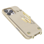 Levelo Serena Leather Case For iPhone 16 Pro Max - Beige