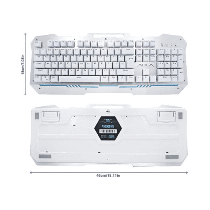 Aula Keyboard F2009 White Square Switch Red