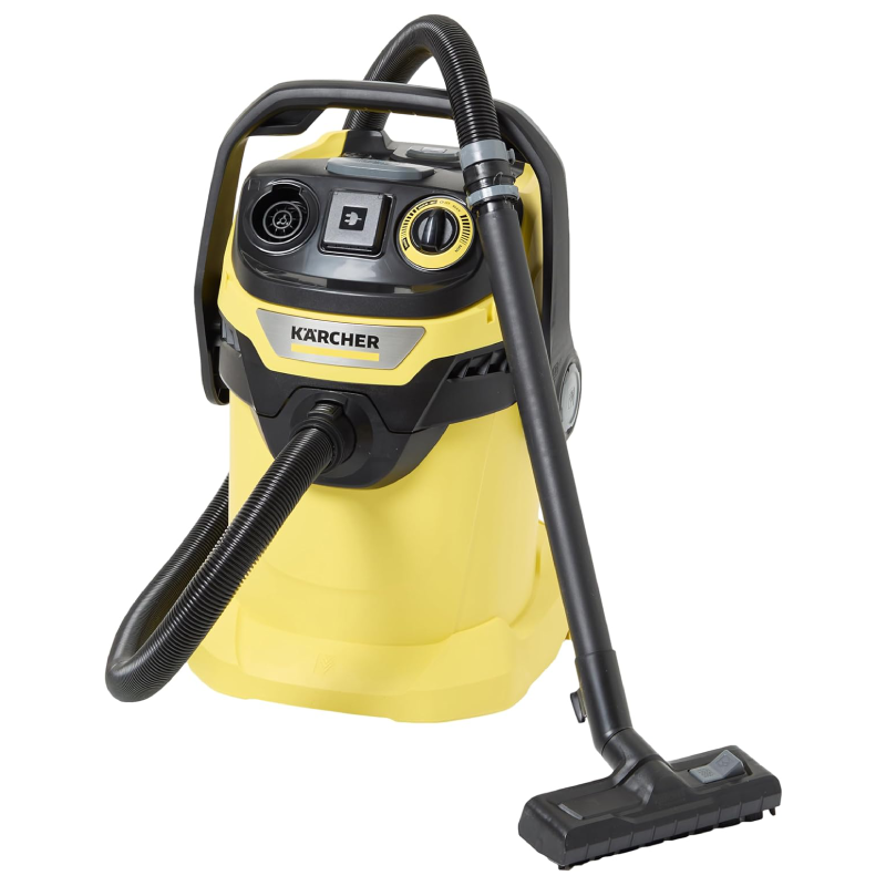 Karcher WD 5 Premium Multi Purpose Wet & Dry Vacuum Cleaner 25L, 1100W - Yellow
