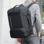 Meinaili 2405 Large Capacity Waterproof Computer Backpack - Black
